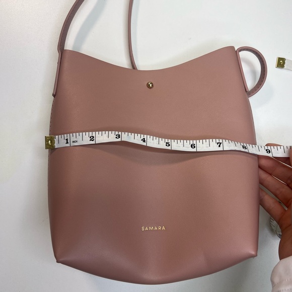 SAMARA Medium Vegan Leather Shoulder Crossbody Bag Peony Pink New W/O Tags - Picture 5 of 11